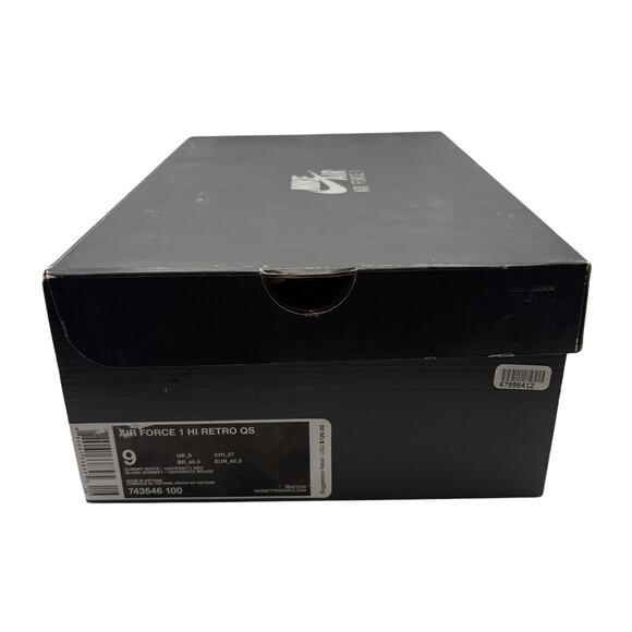 Nike Air Force 1 High NAI-KE White Univ Red 2015 Size 9 - Picture 3 of 16